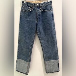 Rag & Bone Maya High Rise Straight Denim Pants Del Ray